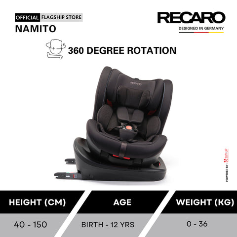 RECARO Kids 360 Spin Isofix Car Seat - Namito