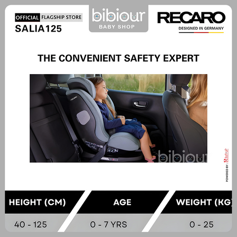 Recaro 360 Spin IsoFix Baby Car Seat - Salia 125