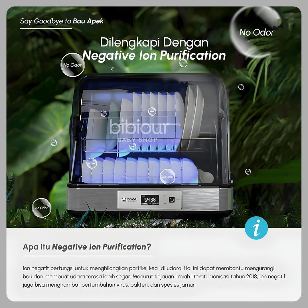 Norge 4in1 Table Top UV Dish Dryer	55L Black (DD55UV)