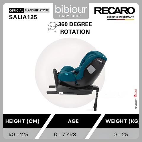 Recaro 360 Spin IsoFix Baby Car Seat - Salia 125
