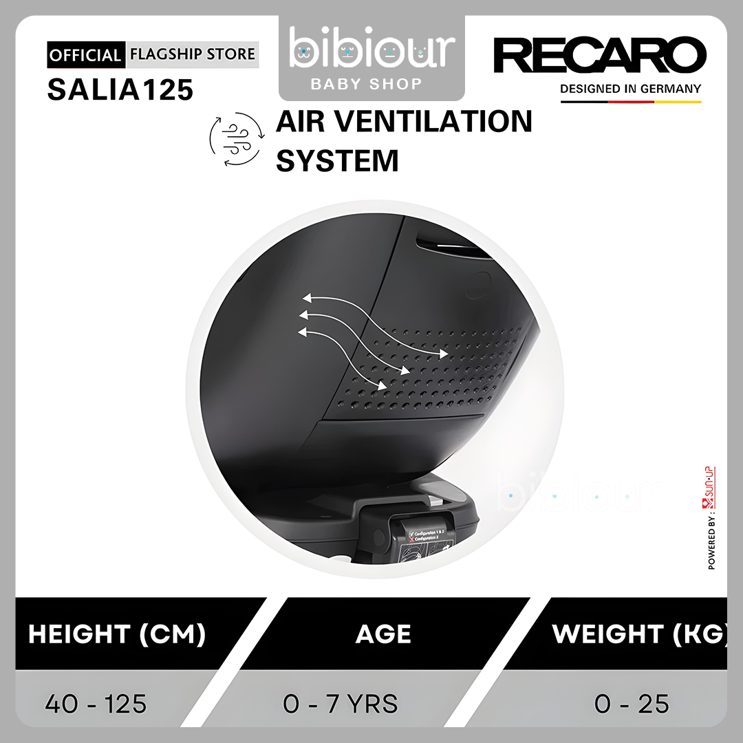 Recaro 360 Spin IsoFix Baby Car Seat - Salia 125