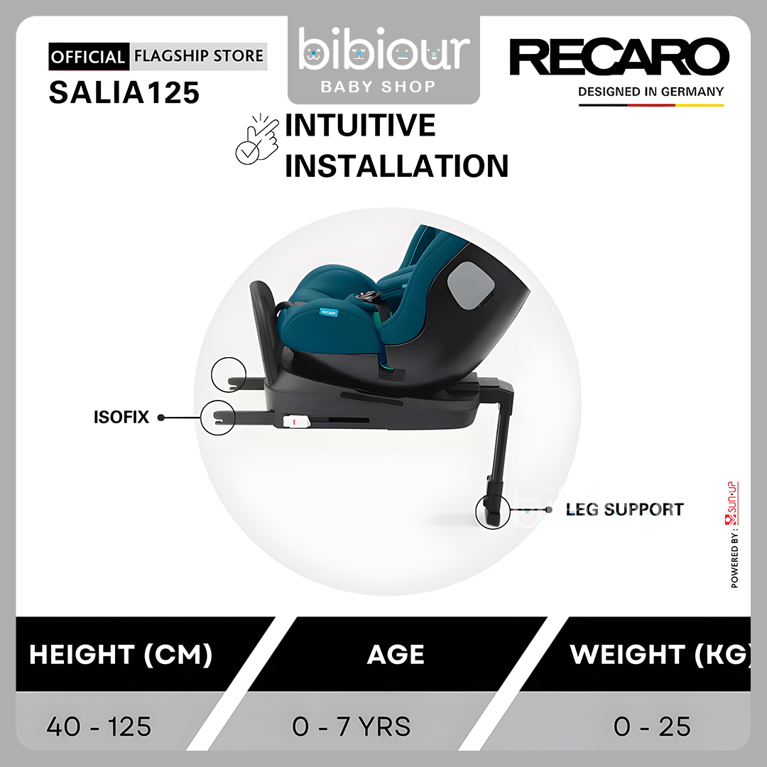 Recaro 360 Spin IsoFix Baby Car Seat - Salia 125