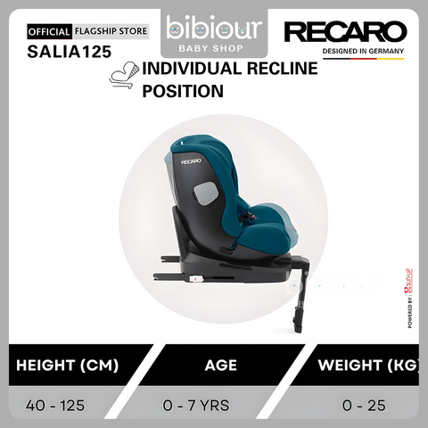 Recaro 360 Spin IsoFix Baby Car Seat - Salia 125