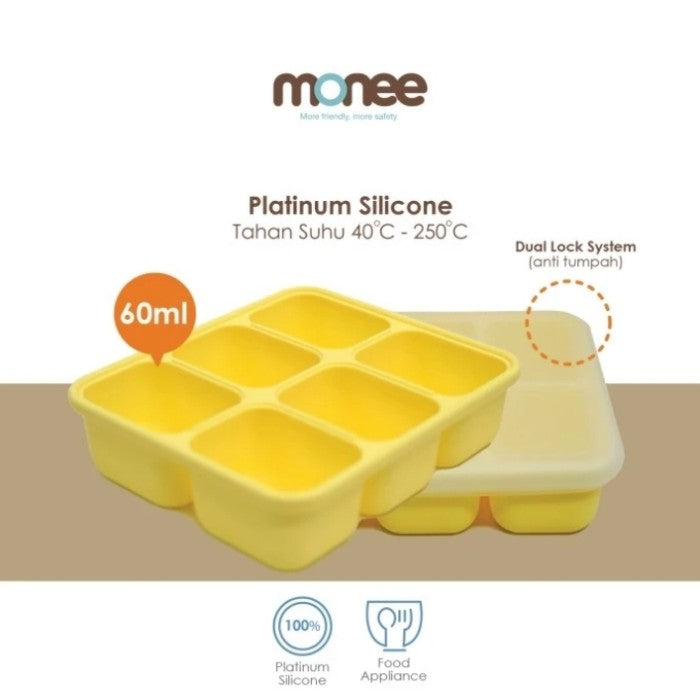 Monee Silicone Food Storage Cube Tray 60ml