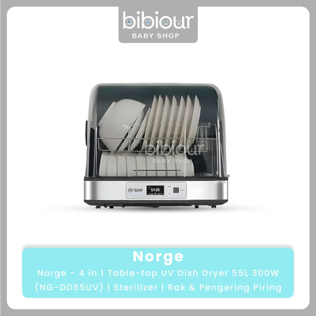 Norge 4in1 Table Top UV Dish Dryer	55L Black (DD55UV)